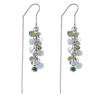 Designer green tonal bead earring